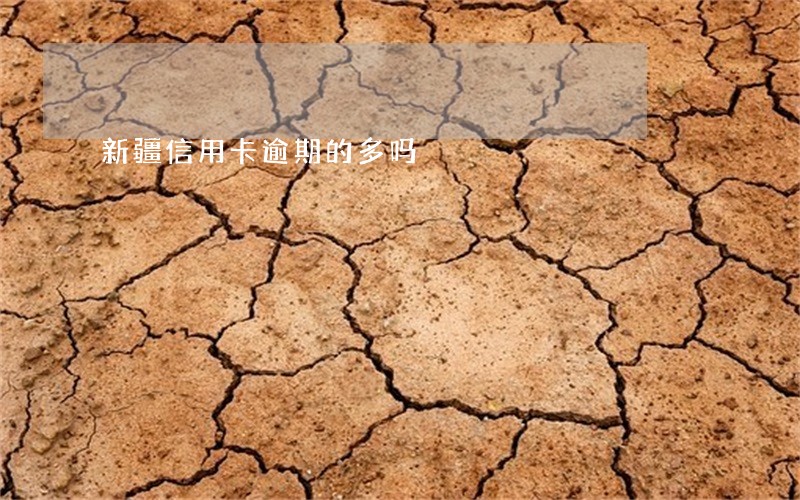 新疆信用卡逾期的多吗 新疆信用卡逾期的多吗