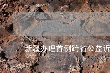 新疆办理首例跨省公益诉讼案件 新疆办理首例跨省公益诉讼案件