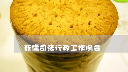 新疆司法行政工作例会