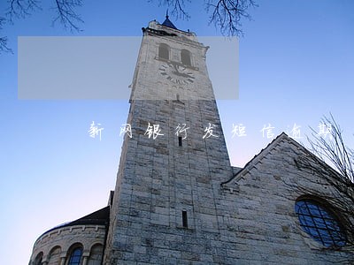 新网银行发短信逾期 新网银行发短信逾期