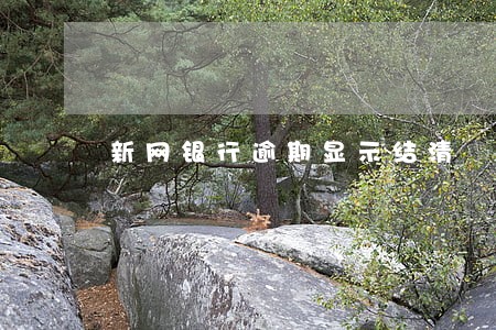 新网银行逾期显示结清 新网银行逾期显示结清
