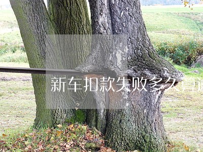 新车扣款失败多久算逾期了