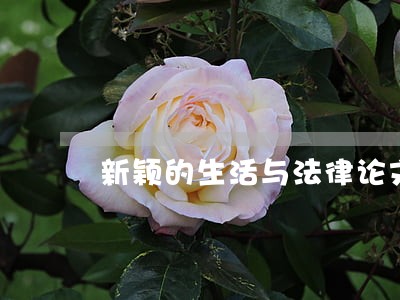 新颖的生活与法律论文题目 新颖的生活与法律论文题目