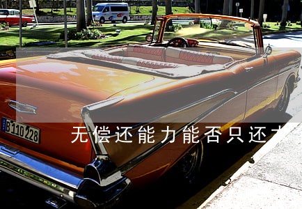 无偿还能力能否只还本金 无偿还能力能否只还本金
