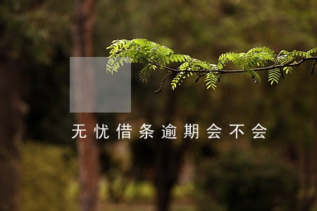 无忧借条逾期会不会 无忧借条逾期会不会