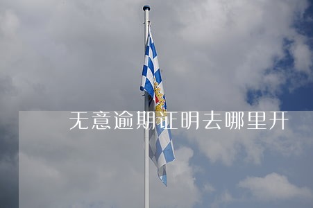 无意逾期证明去哪里开 无意逾期证明去哪里开