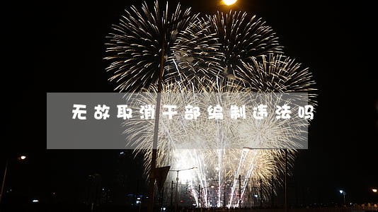 无故取消干部编制违法吗 无故取消干部编制违法吗