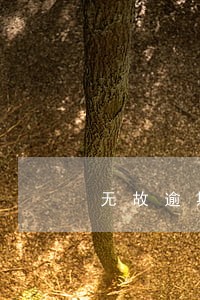 无故逾期证明 无故逾期证明