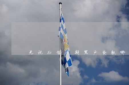 无视征信逾期黑户贷款哪些平台