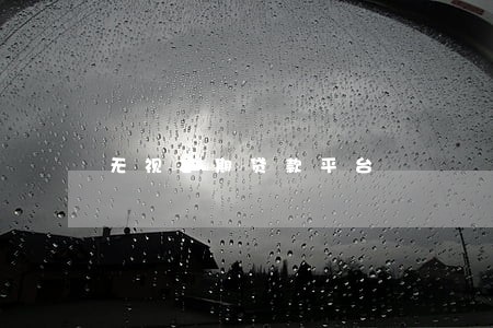 无视逾期贷款平台 无视逾期贷款平台