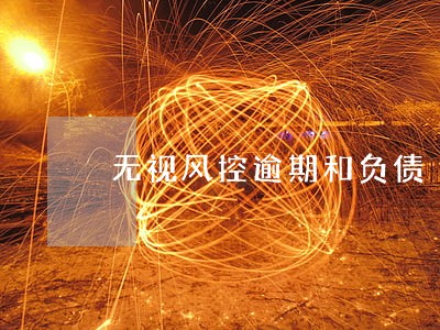 无视风控逾期和负债 无视风控逾期和负债