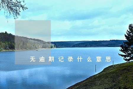 无逾期记录什么意思 无逾期记录什么意思