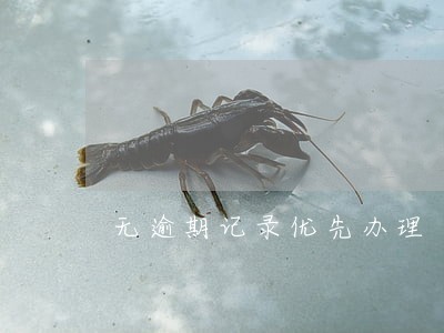 无逾期记录优先办理 无逾期记录优先办理