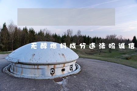 无醇燃料成分违法吗诚信经营 无醇燃料成分违法吗诚信经营