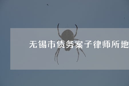 无锡市债务案子律师所地址