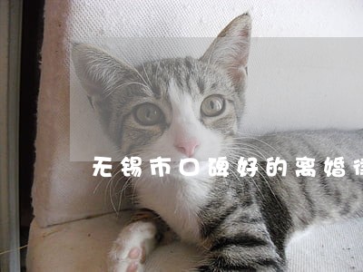 无锡市口碑好的离婚律师