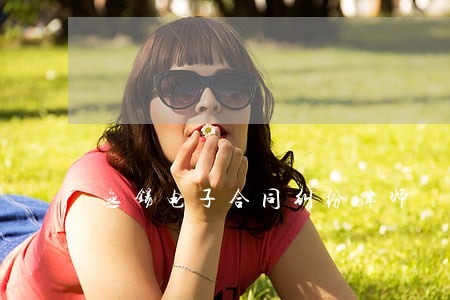 无锡电子合同纠纷律师 无锡电子合同纠纷律师