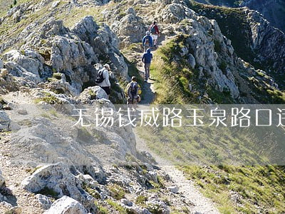 无锡钱威路玉泉路口违法指标线 无锡钱威路玉泉路口违法指标线