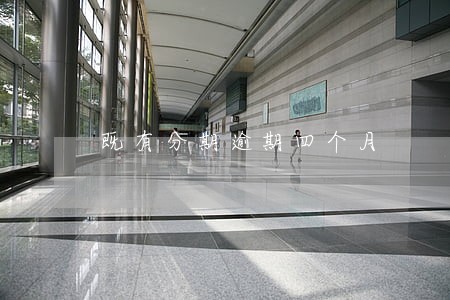 既有分期逾期四个月 既有分期逾期四个月