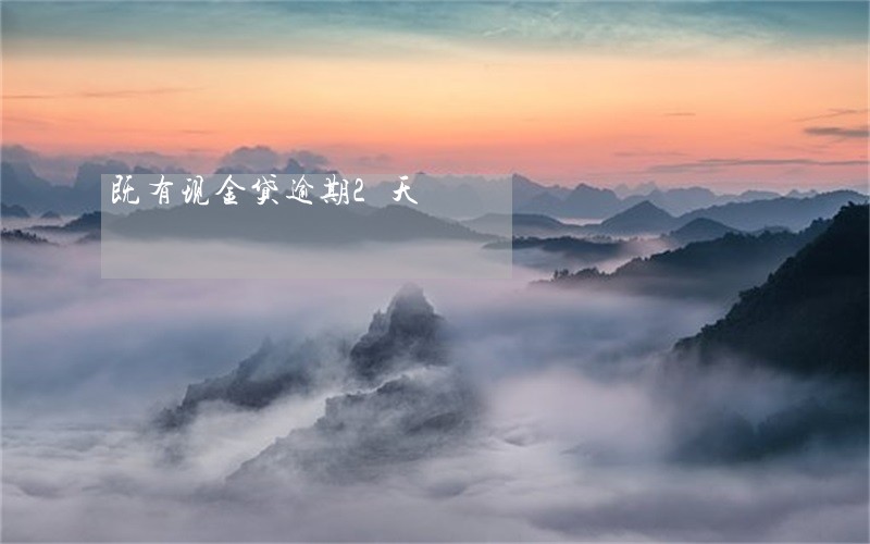 既有现金贷逾期2天