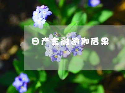 日产金融逾期后果 日产金融逾期后果