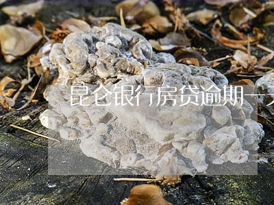 昆仑银行房贷逾期一天