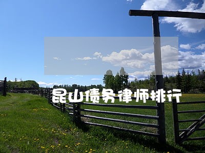 昆山债务律师排行 昆山债务律师排行