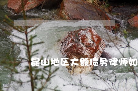 昆山地区大额债务律师如何委托