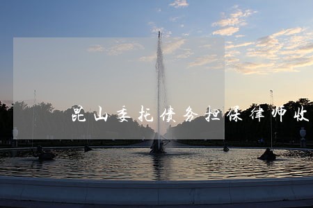 昆山委托债务担保律师收费 昆山委托债务担保律师收费