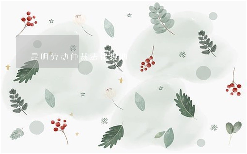 昆明劳动仲裁法律援助 昆明劳动仲裁法律援助