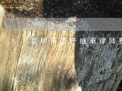 昆明市遗产继承律师费用