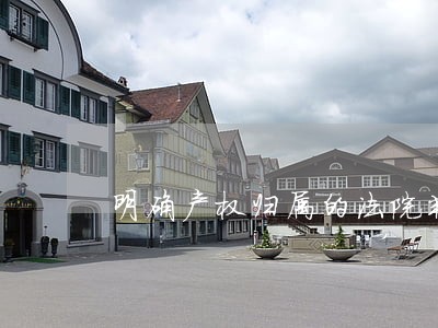 明确产权归属的法院判决书 明确产权归属的法院判决书