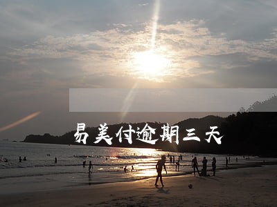 易美付逾期三天 易美付逾期三天