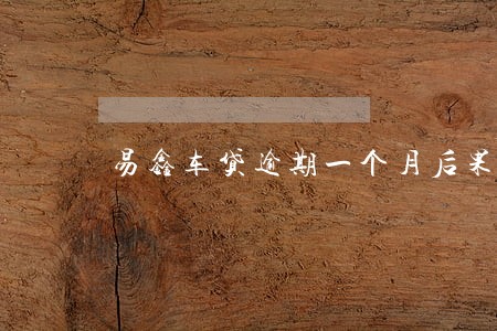 易鑫车贷逾期一个月后果 易鑫车贷逾期一个月后果