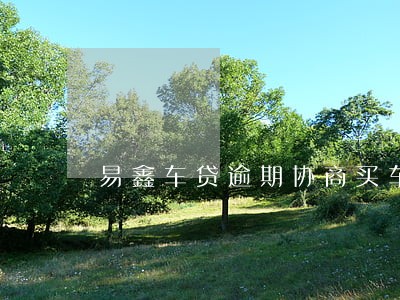 易鑫车贷逾期协商买车 易鑫车贷逾期协商买车