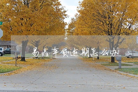 易鑫车贷逾期怎么办