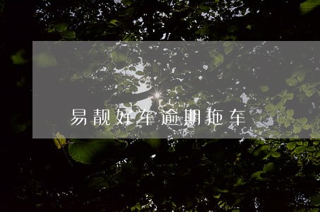 易靓好车逾期拖车 易靓好车逾期拖车