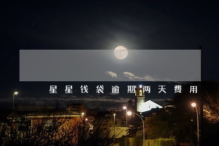 星星钱袋逾期两天费用 星星钱袋逾期两天费用