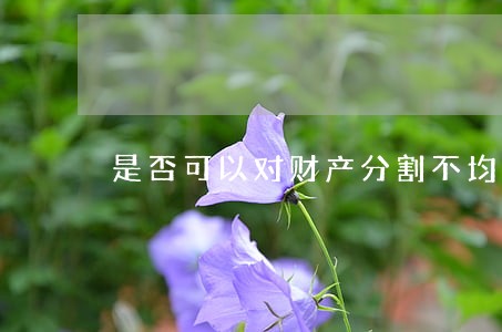是否可以对财产分割不均提起诉讼 是否可以对财产分割不均提起诉讼