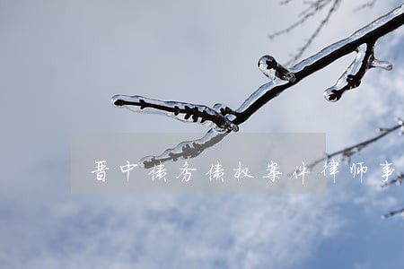 晋中债务债权案件律师事务所 晋中债务债权案件律师事务所