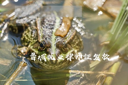 晋城执业律师证发放 晋城执业律师证发放
