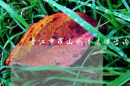 晋江市罗山明清法律咨询服务部 晋江市罗山明清法律咨询服务部