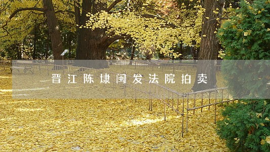 晋江陈埭闽发法院拍卖 晋江陈埭闽发法院拍卖