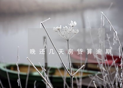 晚还几天房贷算逾期 晚还几天房贷算逾期