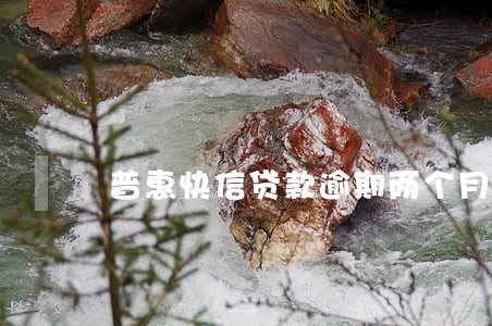 普惠快信贷款逾期两个月 普惠快信贷款逾期两个月