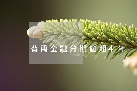 普惠金融分期逾期4年 普惠金融分期逾期4年