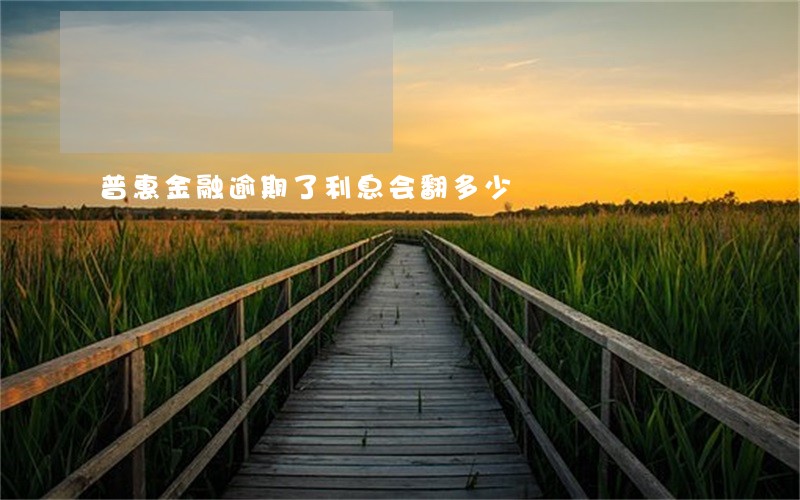 普惠金融逾期了利息会翻多少
