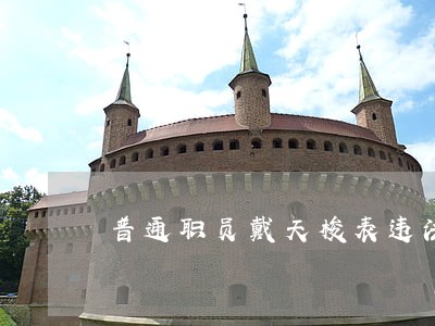 普通职员戴天梭表违法吗