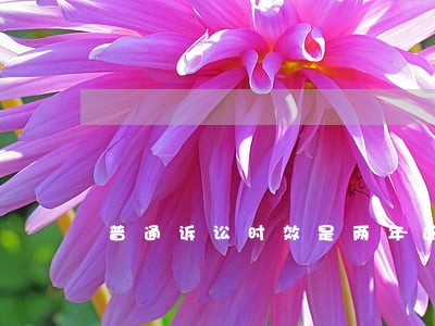 普通诉讼时效是两年还是三年