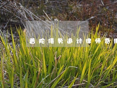 普陀债务追讨律师费用 普陀债务追讨律师费用
